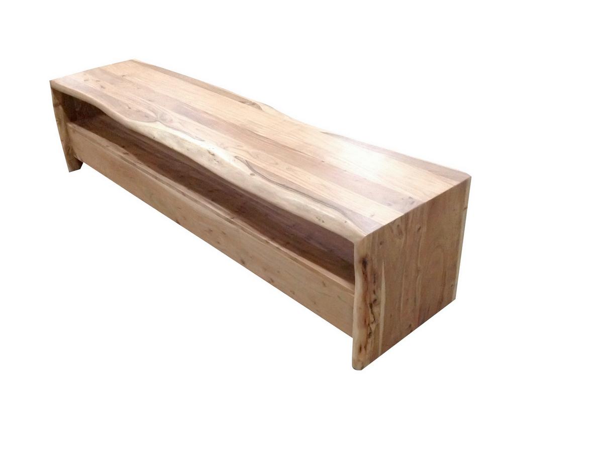 Lowboard Akazie B: 190cm - Naturfarben, Design, Holz (190/45/47cm) - MID.YOU