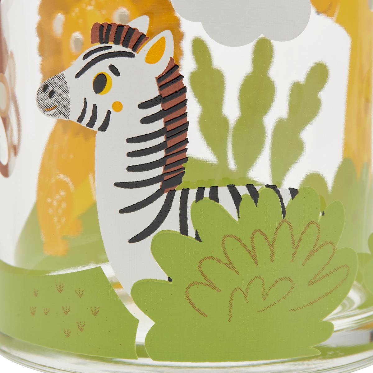 Trinkglas Mit Tierdesign Nilsson Ca. 250 Ml - Klar/Multicolor, Design, Glas (250ml) - Luca Bessoni