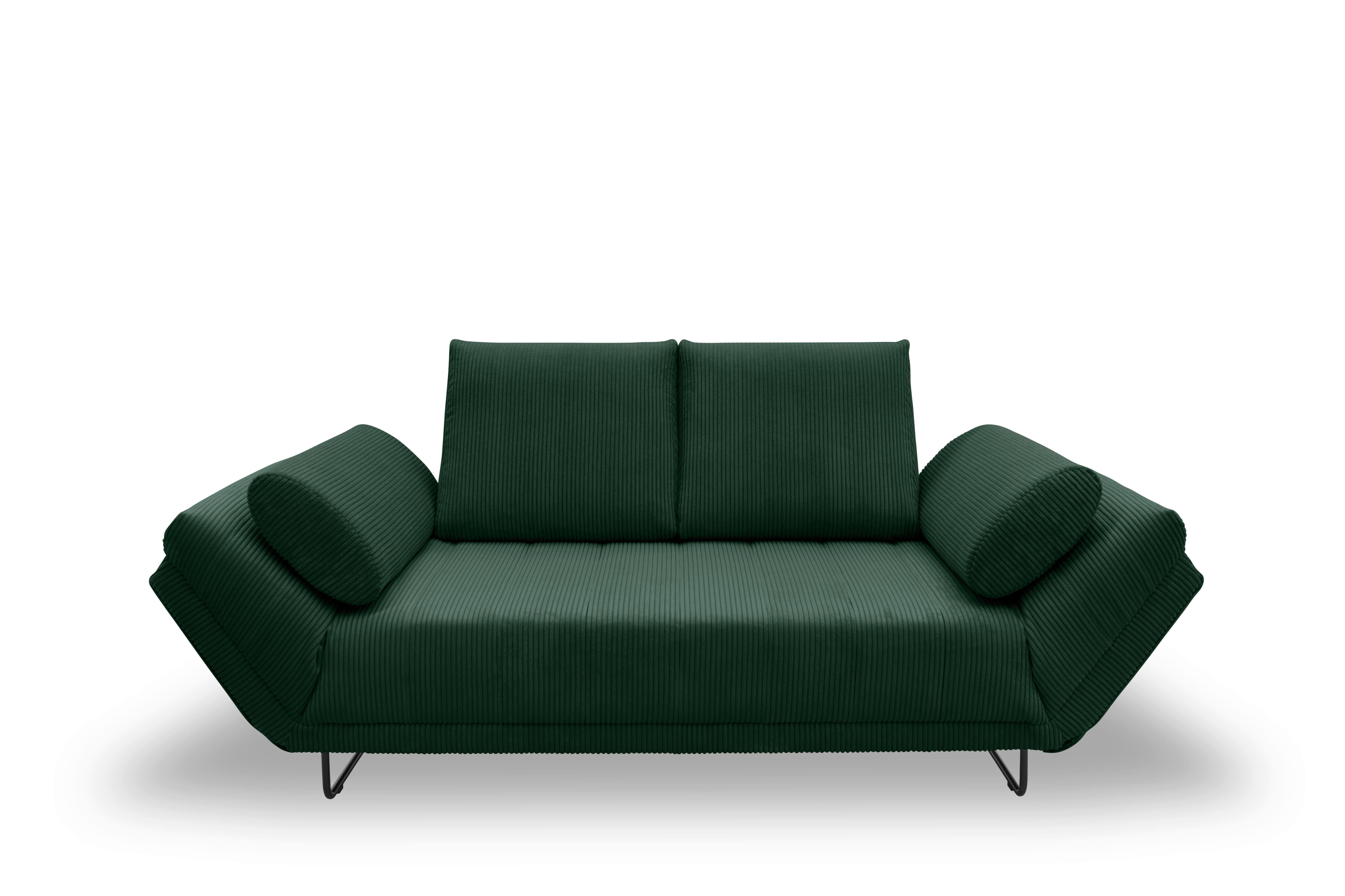 Schlafsofa Dunkelgrün B: 210 cm