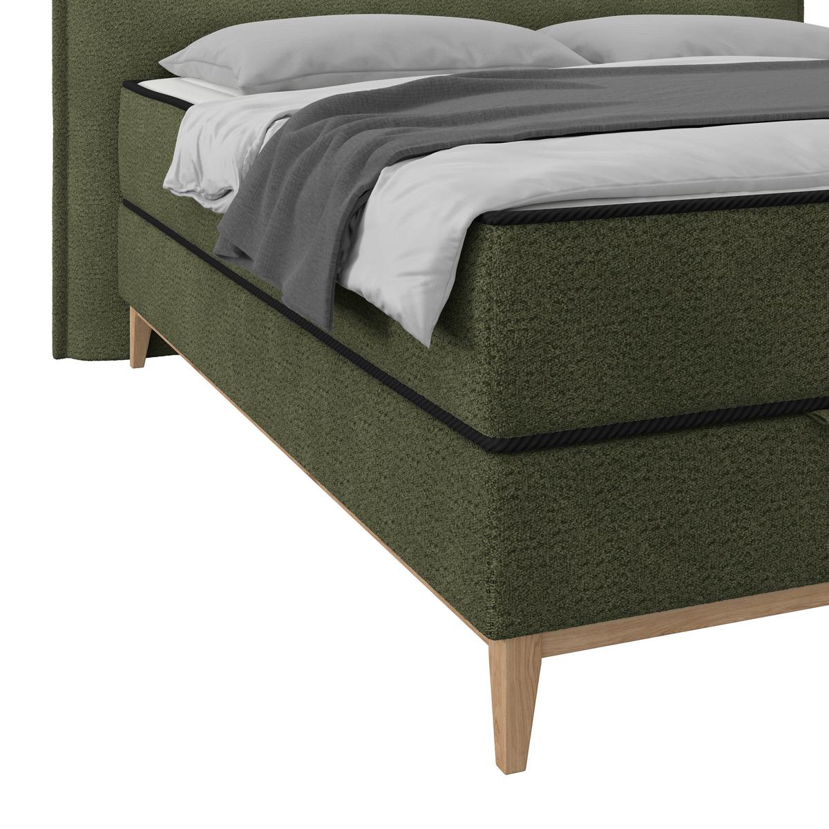 Boxbett Smile inkl. Matratze 180x200 - Grün, KONVENTIONELL, Holz/Holzwerkstoff (180/200cm) - James Wood