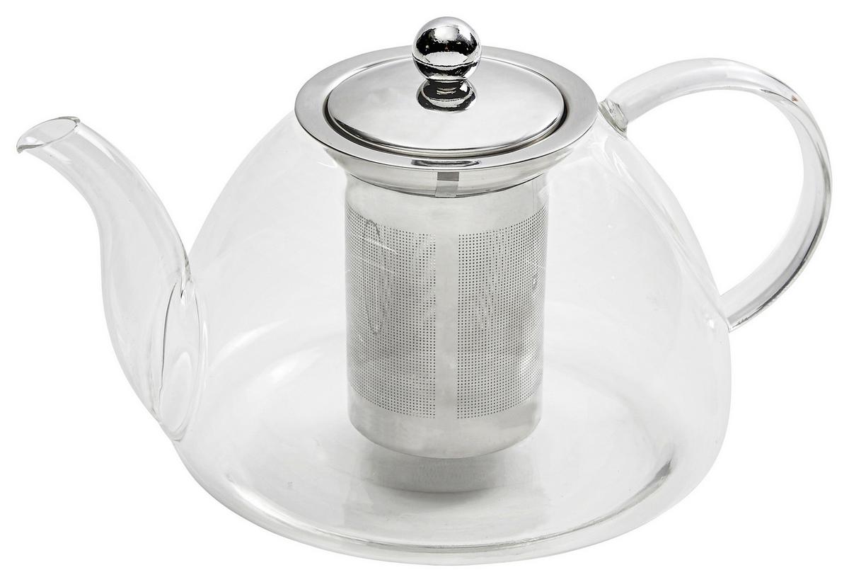 Teekanne aus Glas Jornandes mit Filtereinsatz ca. 1,5 L - Klar, ROMANTIK / LANDHAUS, Glas (1,5l) - James Wood