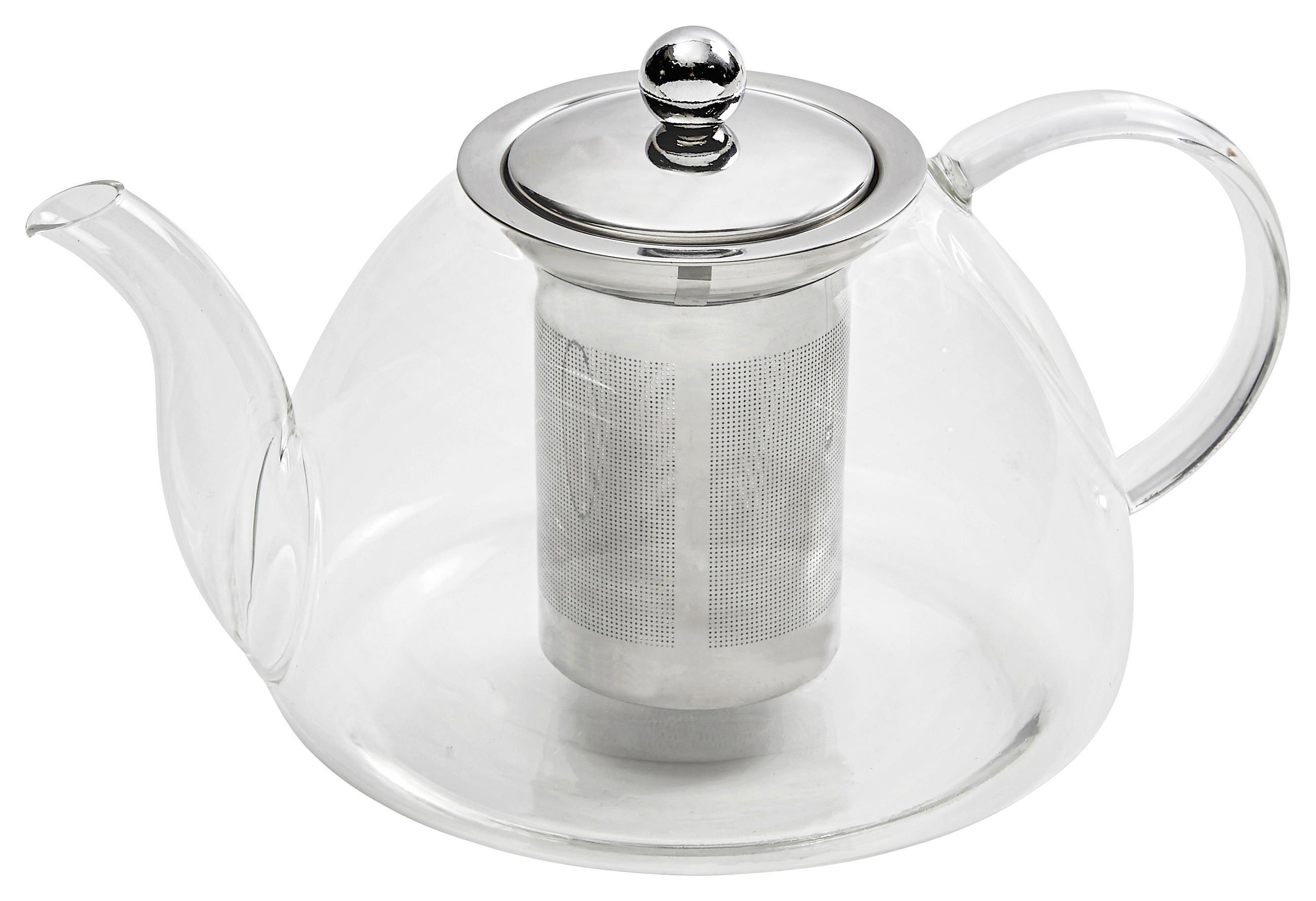 Teekanne aus Glas Jornandes mit Filtereinsatz ca. 1,5 L