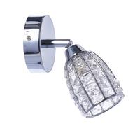 Strahler 91-13385 Shiba - Chromfarben/Transparent, KONVENTIONELL, Glas/Metall (15/8.5cm)