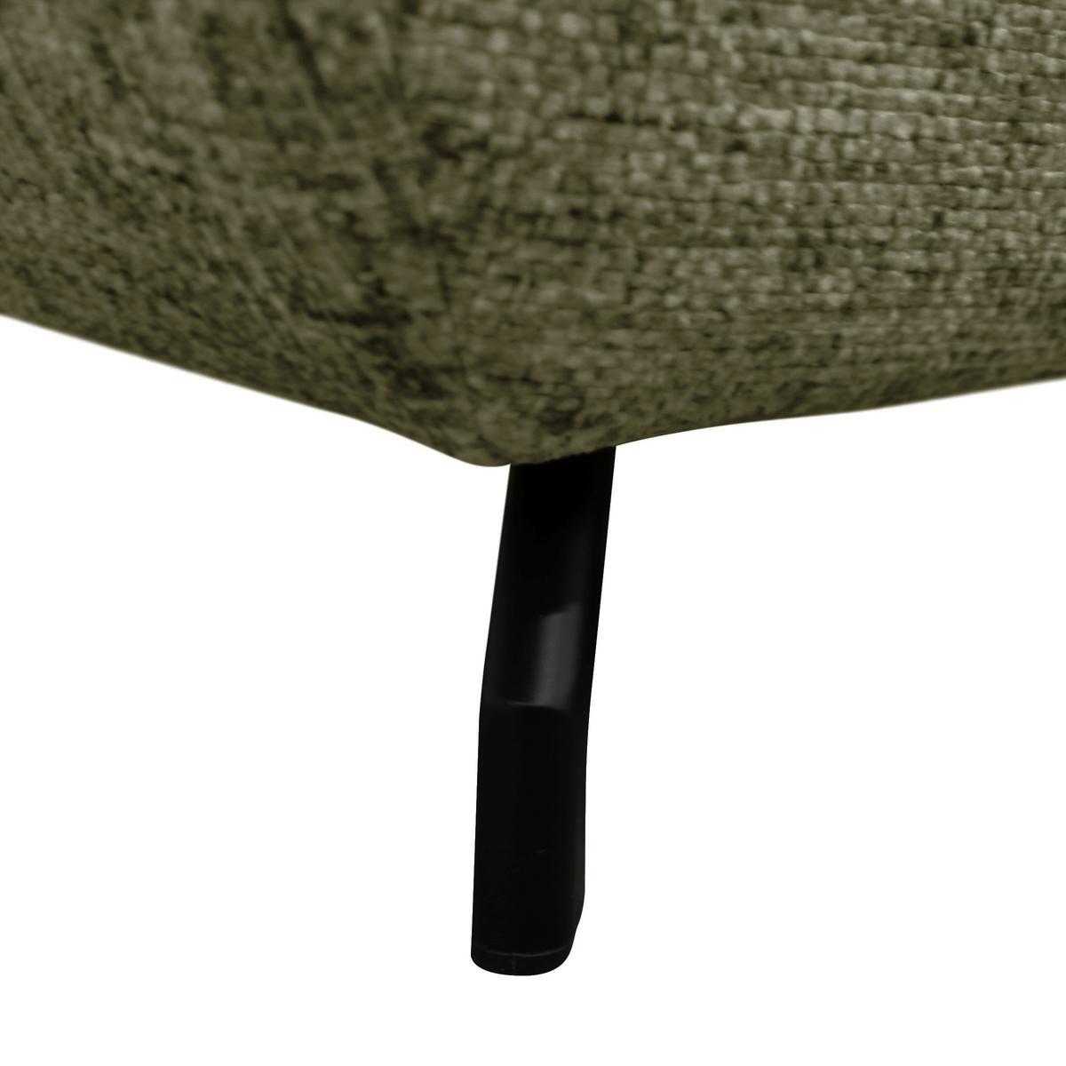 Ecksofa Imo Grün 274x201 cm - Schwarz/Grün, Design, Textil (274/201cm) - MID.YOU