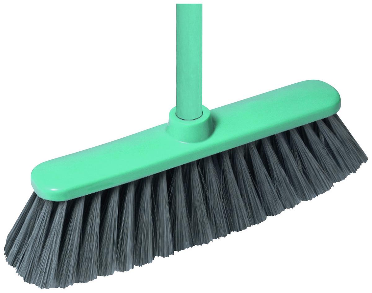 Seprű York - türkiz/rózsaszín, műanyag/fém (32/127/9cm)