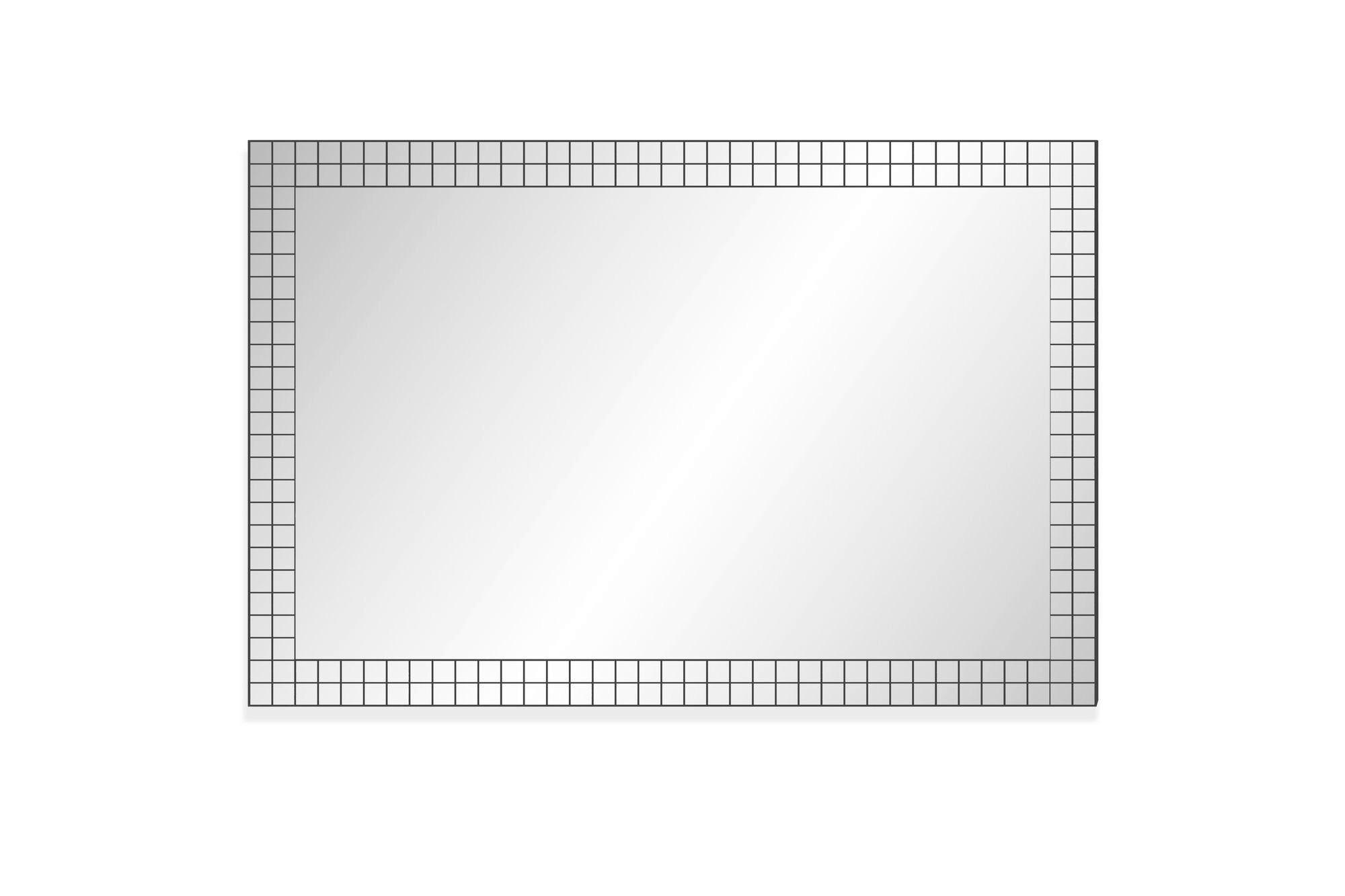 WANDSPIEGEL Schwarz B: 60cm - Schwarz, Design, Glas/Holzwerkstoff (60/90/2cm) - Livetastic