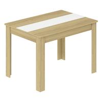 Esstisch Disalo Weiß/Honigeiche L: 115cm - Honigeiche/Weiß, MODERN, Holzwerkstoff (115/80/75cm) - MID.YOU