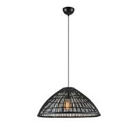 Hängeleuchte Capello - Schwarz, Basics, Naturmaterialien/Metall (58/27cm) - Markslöjd