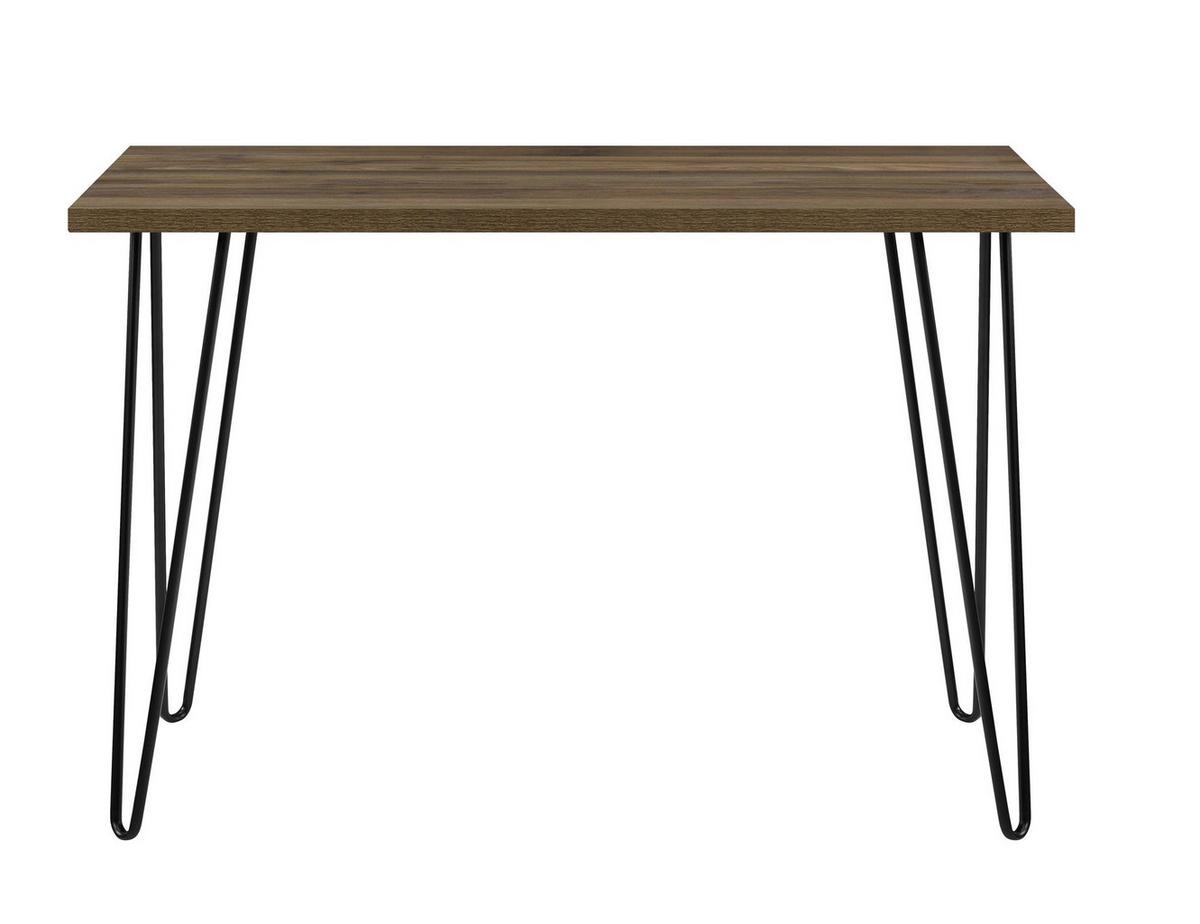 Schreibtisch Owen Walnussfarben B: 68 cm - Walnussfarben, Design, Holzwerkstoff/Metall (101/68/49cm) - MID.YOU