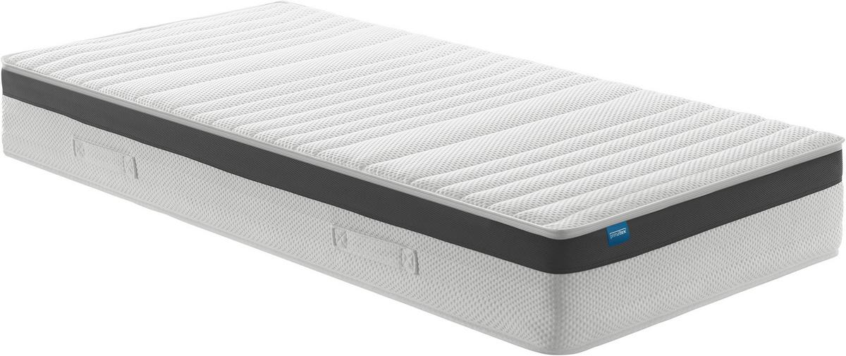 Taschenfederkernmatratze CASHMIRA 90x200 cm H4 H: 23 cm - Weiß, Textil (90/200cm) - Primatex