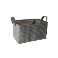Korb Nina - L - Grau, Basics, Kunststoff/Textil (36/26/20cm) - James Wood