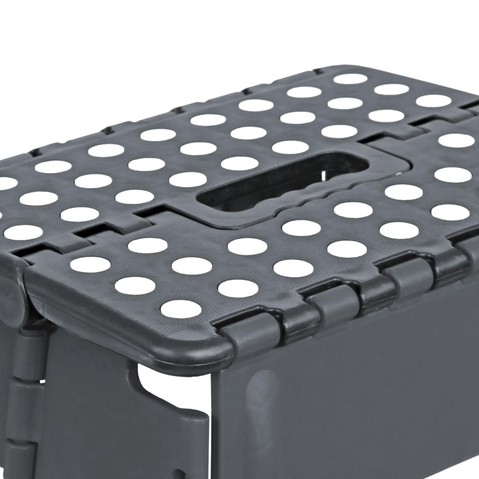 Tritthocker One Step XL Bis 120 Kg Anthrazit Klappbar - Anthrazit, Basics, Kunststoff (39,5/30/31cm)