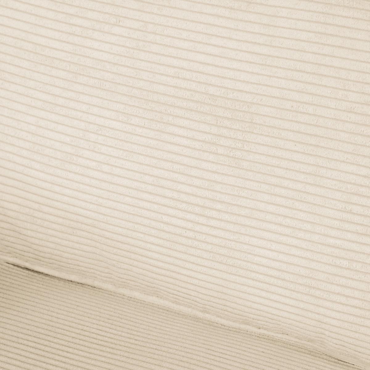 Schlafsofa Texas Creme Cord, B: 203 cm - Dunkelbraun/Creme, Design, Textil (203/85/99cm) - MID.YOU