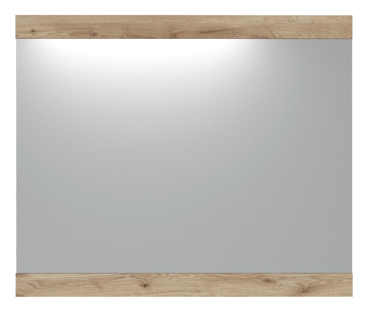 Spiegel Spring Anthrazit/eiche Dekor B: 86 Cm - Eichefarben, MODERN, Glas/Holzwerkstoff (86/72/2,2cm)