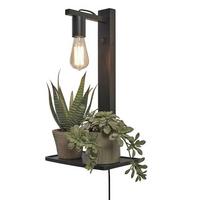 WANDLEUCHTE FLORES/W52/B - Schwarz, Trend (30/18/52cm) - Good & Mojo