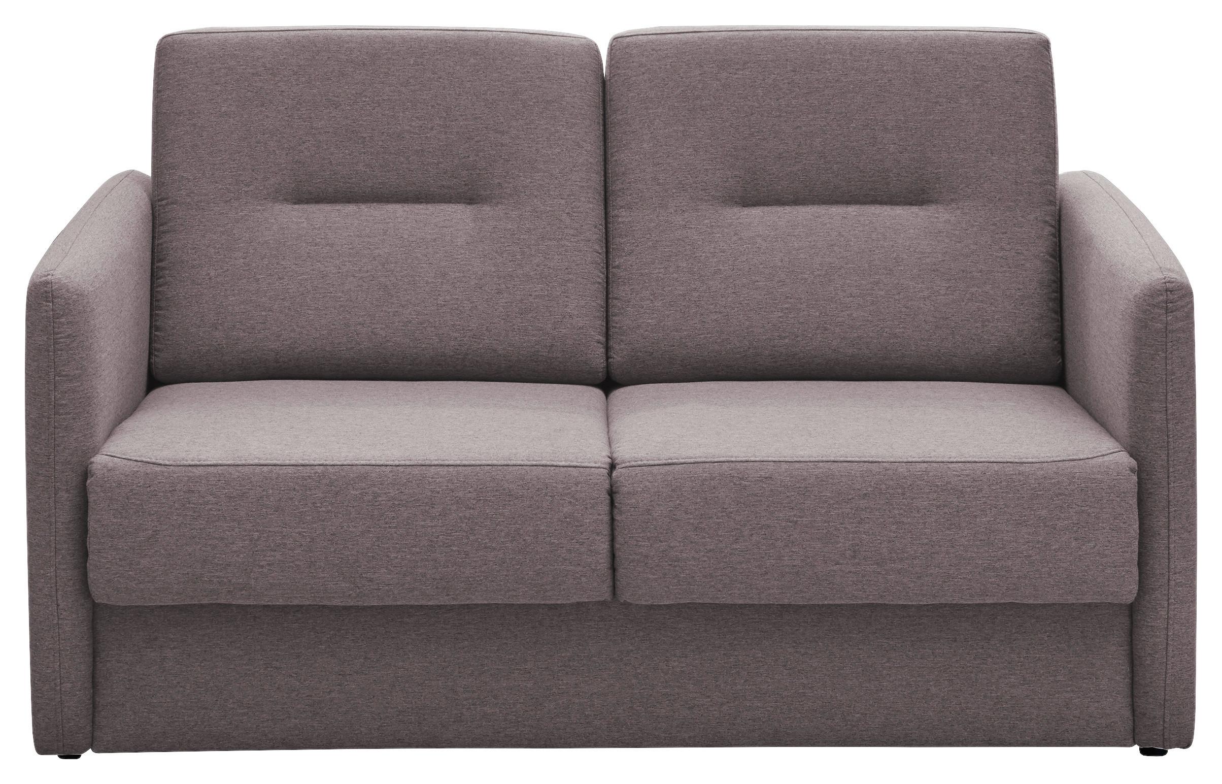 2-Sitzer-Sofa Mit Schlaffunktion Regi Rosa - Schwarz/Rosa, KONVENTIONELL, Textil (147/89/87cm) - Livetastic