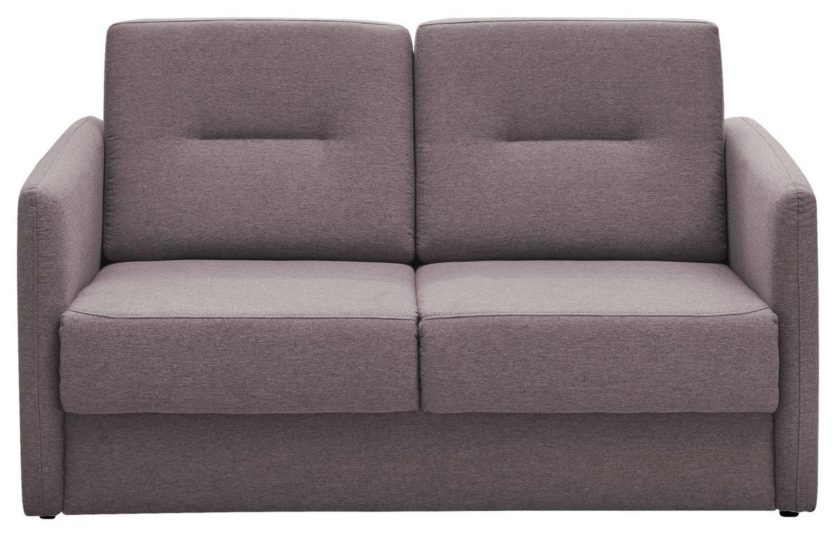 2-Sitzer-Sofa Mit Schlaffunktion Regi Rosa - Schwarz/Rosa, KONVENTIONELL, Textil (147/89/87cm) - Livetastic