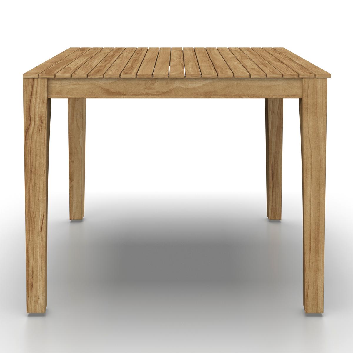 JEDÁLENSKÁ TERASOVÁ SÚPRAVA JULINA - farba akácie/krémová, Modern, kov/drevo (205/76/72cm) - Bessagi Garden
