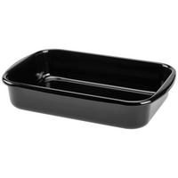 Auflaufform Eisen Eternity L/B/H: 39,3/25,2/7,7 cm - Schwarz, KONVENTIONELL, Metall (39,30/25,20/7,70cm) - Riess