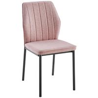 ŽIDLE MIA 2 - růžová/černá, Basics, kov/textil (44/86/52cm) - Based