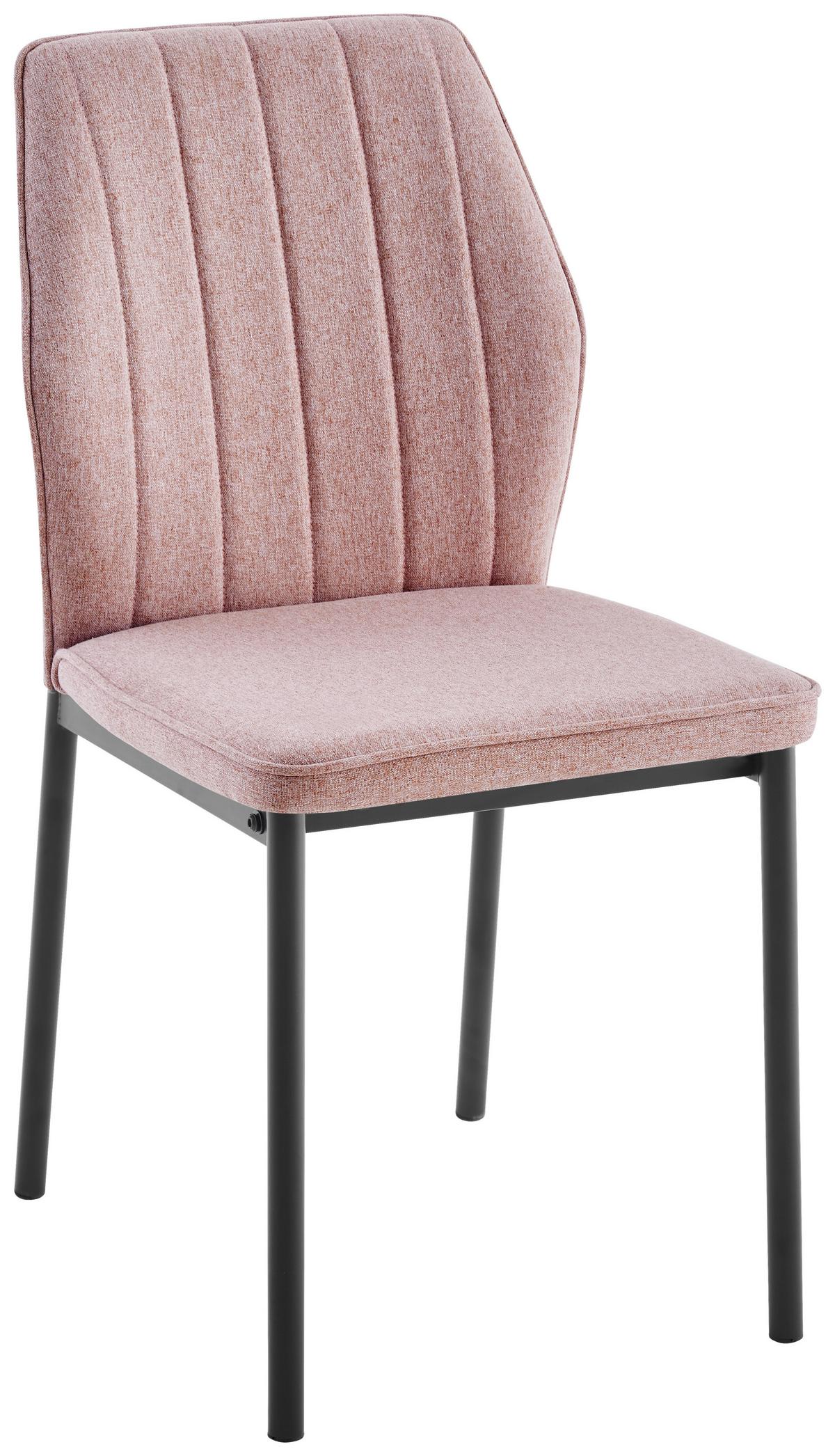 ŽIDLE MIA 2 - růžová/černá, Basics, kov/textil (44/86/52cm) - Based