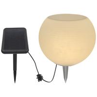 SOLÁRNÍ SVÍTIDLO VASE - bílá, Konvenční, plast (25/20cm) - Modern Living