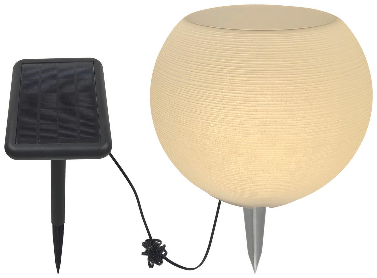 SOLÁRNÍ SVÍTIDLO VASE - bílá, Konvenční, plast (25/20cm) - Modern Living