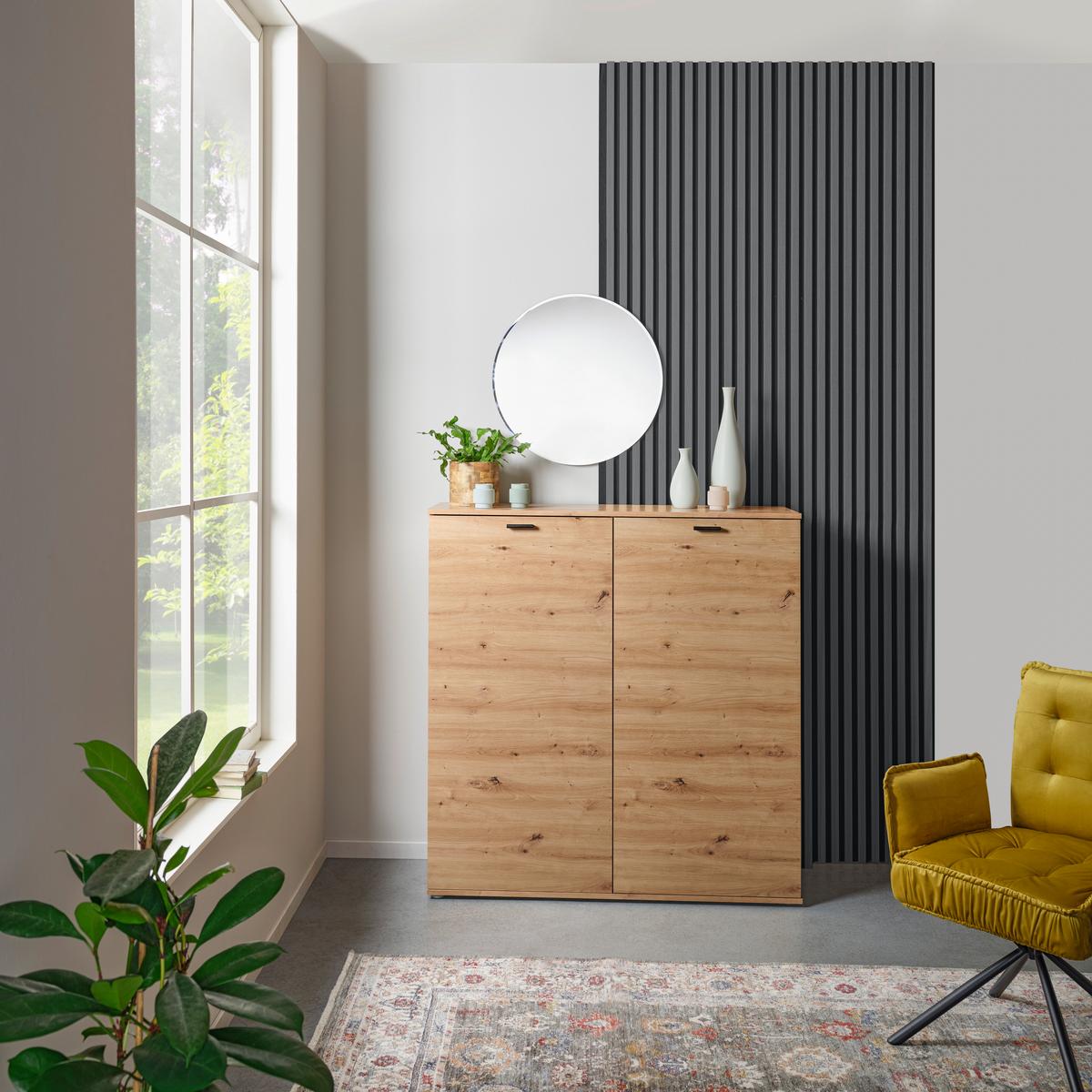 Falipanel Josef - sötét tölgy, Modern, műanyag/faalapú anyag (60/120/2cm)
