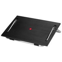 Fußstütze Podi Iii - Chromfarben/Schwarz, Basics, Kunststoff/Metall (48/15/40cm) - MID.YOU