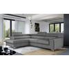 Ecksofa Laurence Grau S: 205x278 cm - Silberfarben/Grau, Design, Textil (205/278cm) - MID.YOU