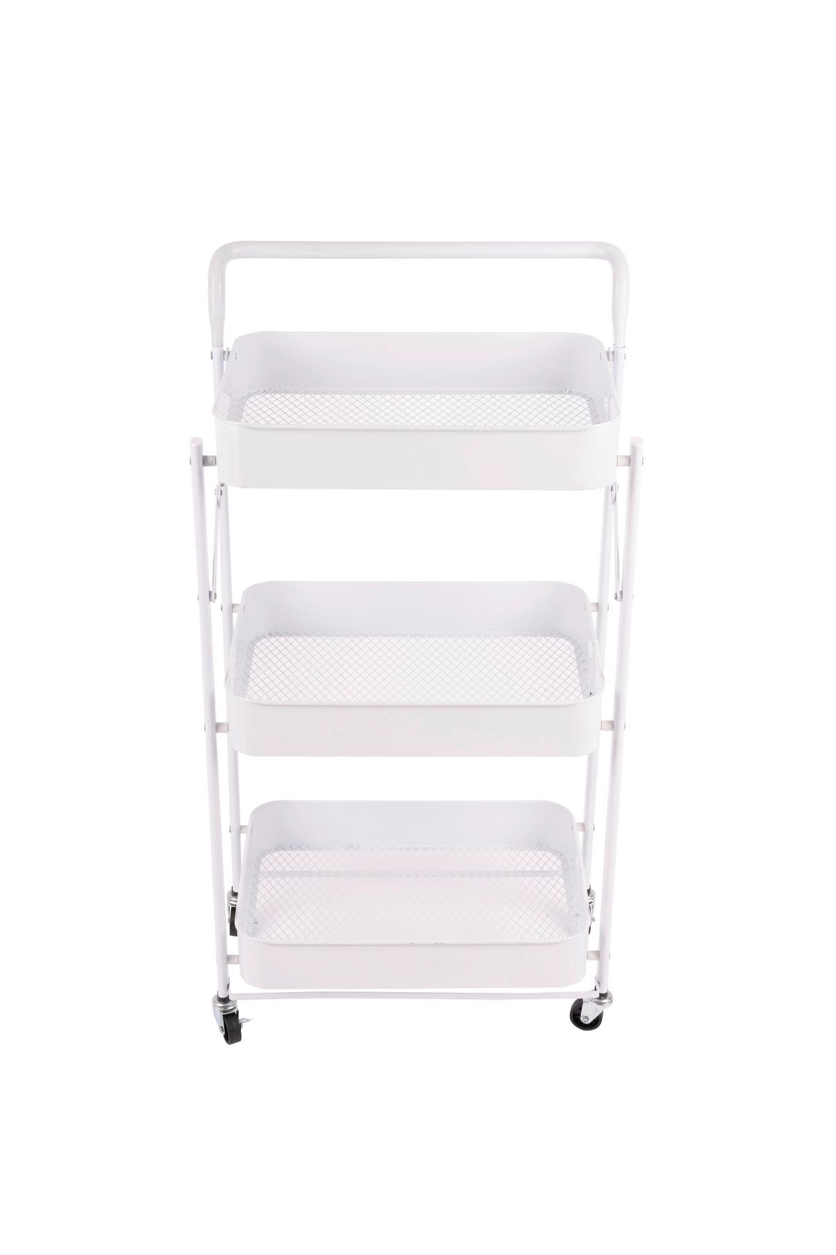 REGAL Leonie Weiß B: 45cm - Weiß, Basics, Kunststoff/Metall (45/30/87cm)