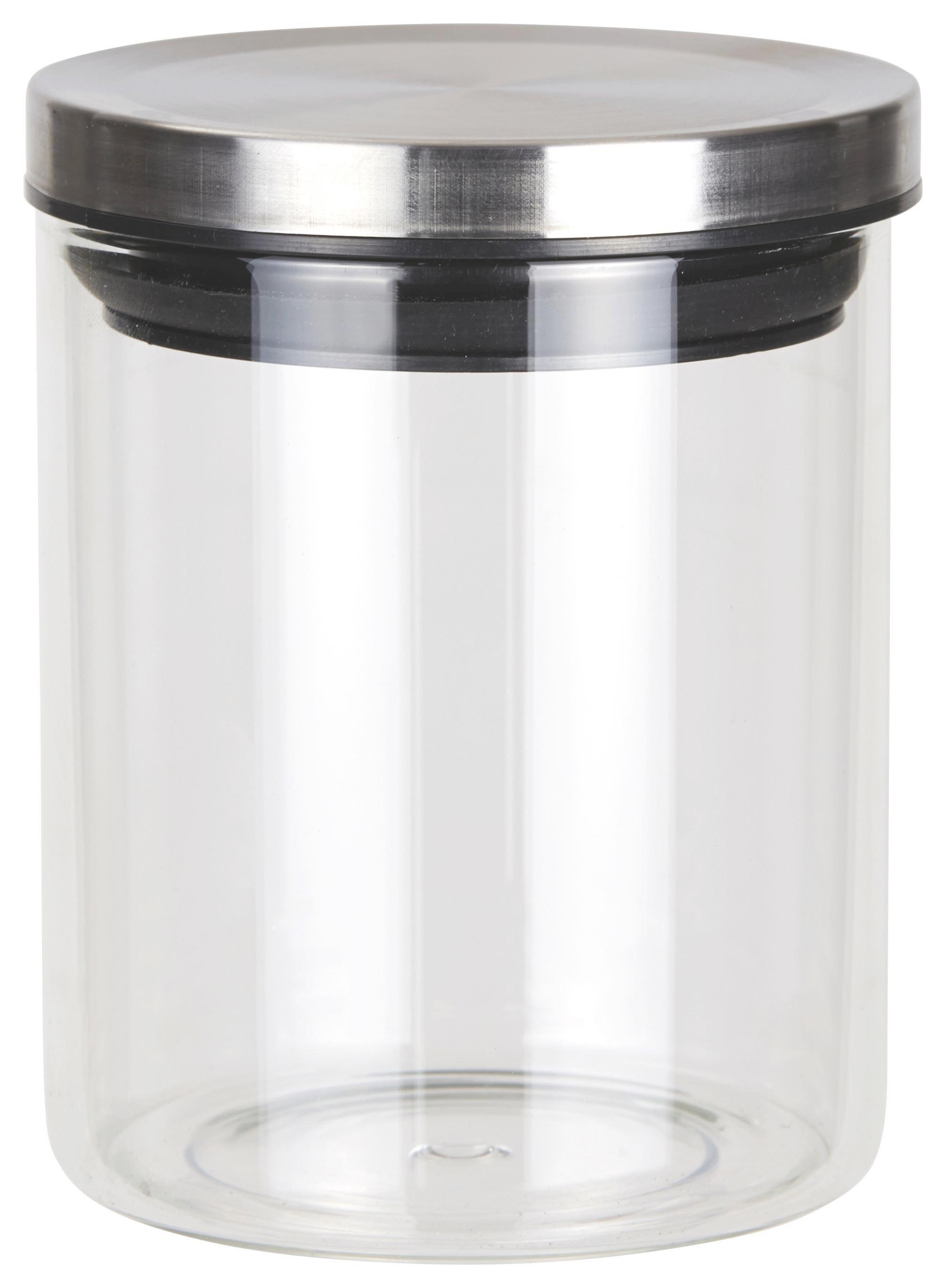 Tárolódoboz Catleen - Nemesacél/Átlátszó, konvencionális, Üveg/Fém (10,2/13cm) - Luca Bessoni