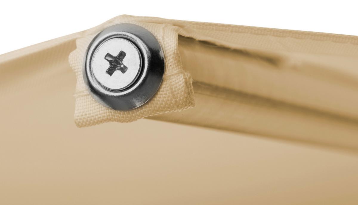 Sonnenschirm Venedig BxHxT: 270x250x270 cm Naturfarben - Silberfarben/Naturfarben, Basics, Textil/Metall (270/250/270cm) - Schneider