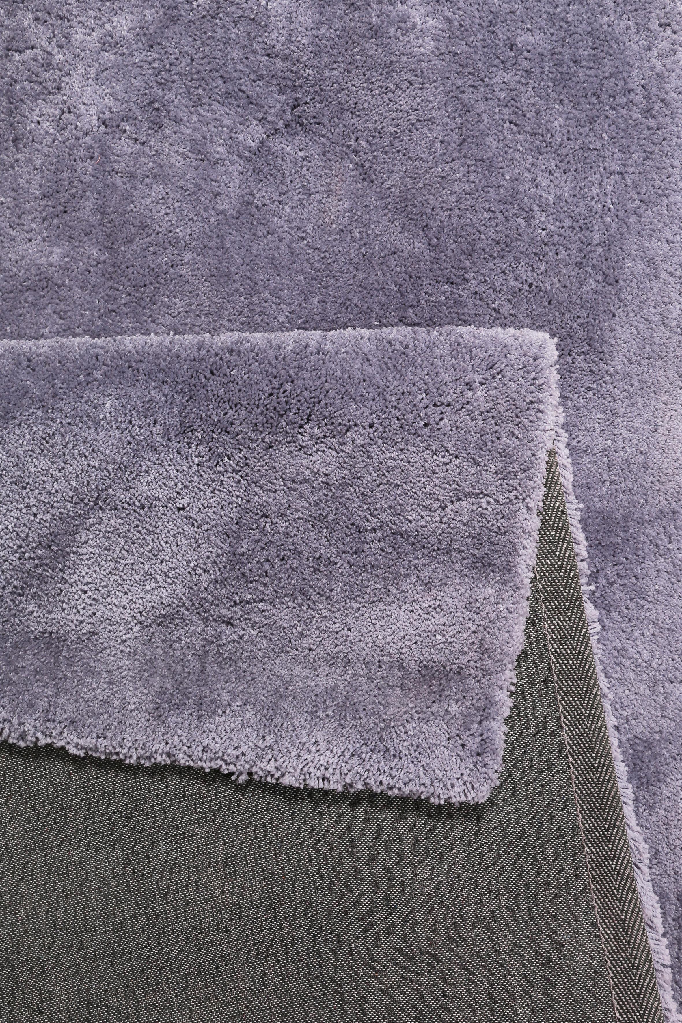 Hochflorteppich rechteckig RELAXX aus Polyester in Lila Detail