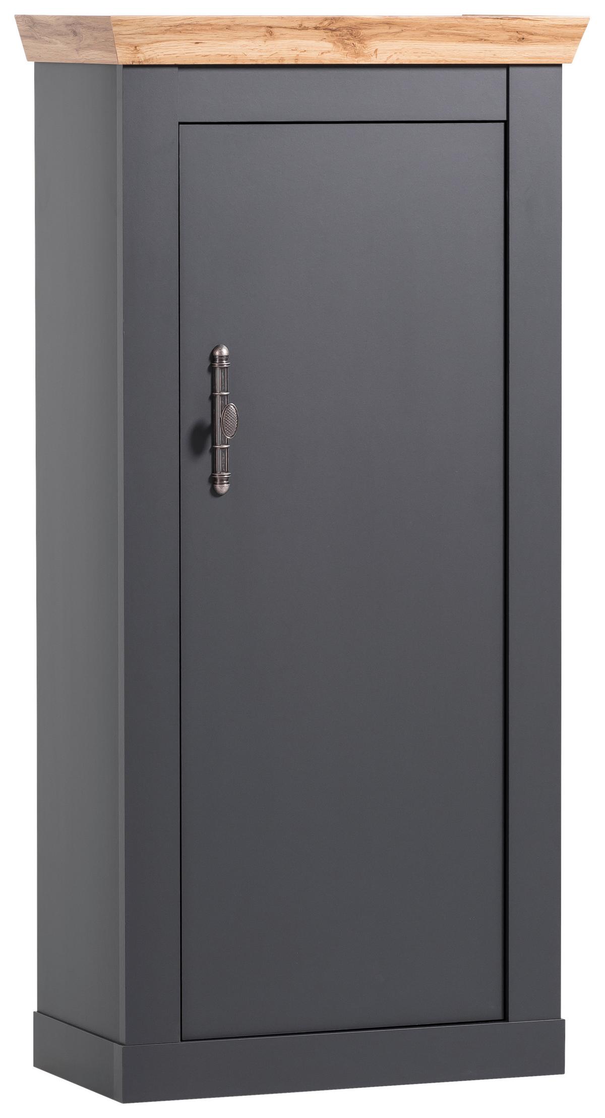 Highboard Catania Anthrazit/Eiche Dekor B: 72cm - Anthrazit/Eiche Wotan, Design, Holzwerkstoff (72/146/38cm) - MID.YOU