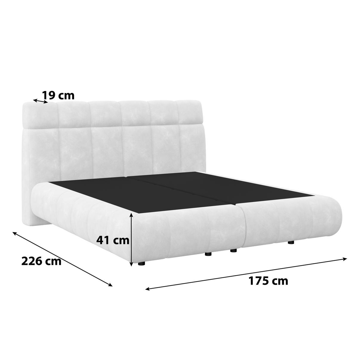 Boxspringbett Nobu o. Matratze Champagner, LF: 160x200 cm - Champagner/Schwarz, Trend, Holz/Textil (160/200cm)