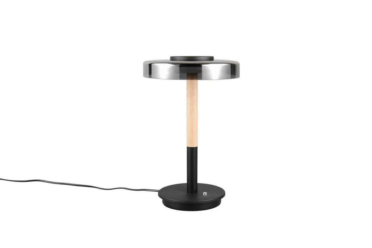LED-Tischleuchte 554910132 Celeste - Schwarz/Grau, Design, Glas/Metall (22/35cm) - Trio Leuchten