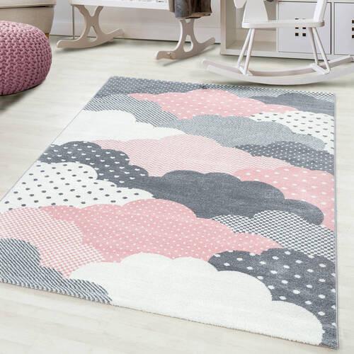 Detský koberec OBLAKY 200x290 - pink, Trend, textil (200/290cm) - Ben'n'jen