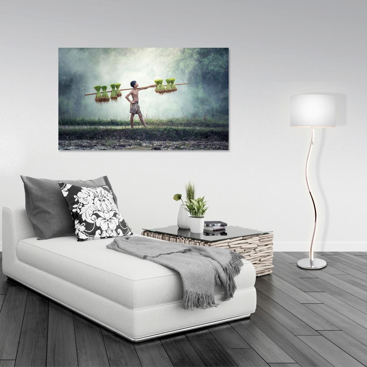 Stehlampe Aurelia Weiß Leicht Geschwungen - Weiß, Design, Kunststoff/Metall (40/192cm) - Näve