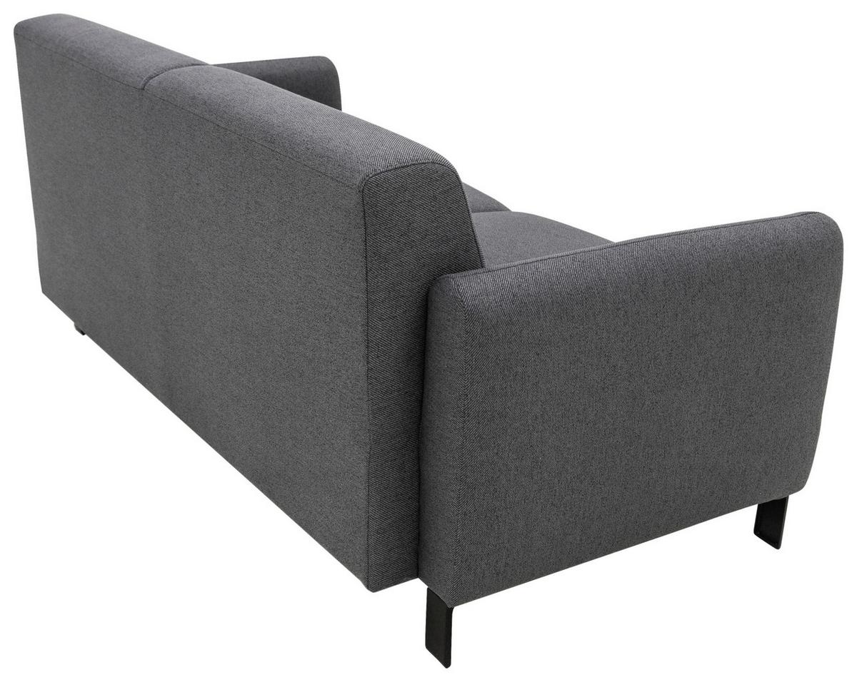 3-sitzer-sofa Ridley - Anthrazit/Schwarz, Basics, Textil (173/76/84cm) - MID.YOU