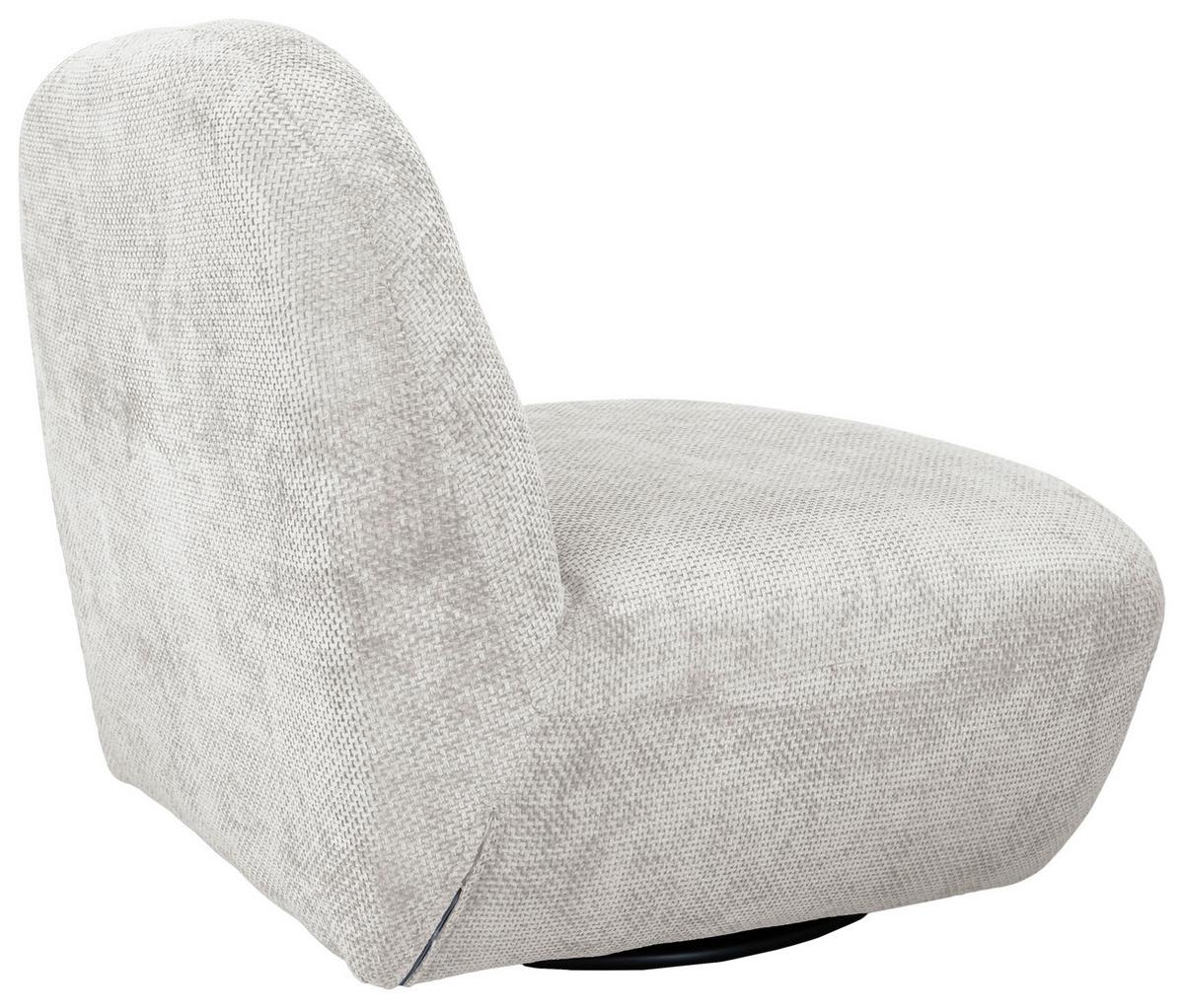 Relaxsessel Bunty Weiß B: 85 cm - Schwarz/Weiß, Basics, Textil (85/74/85cm) - Livetastic