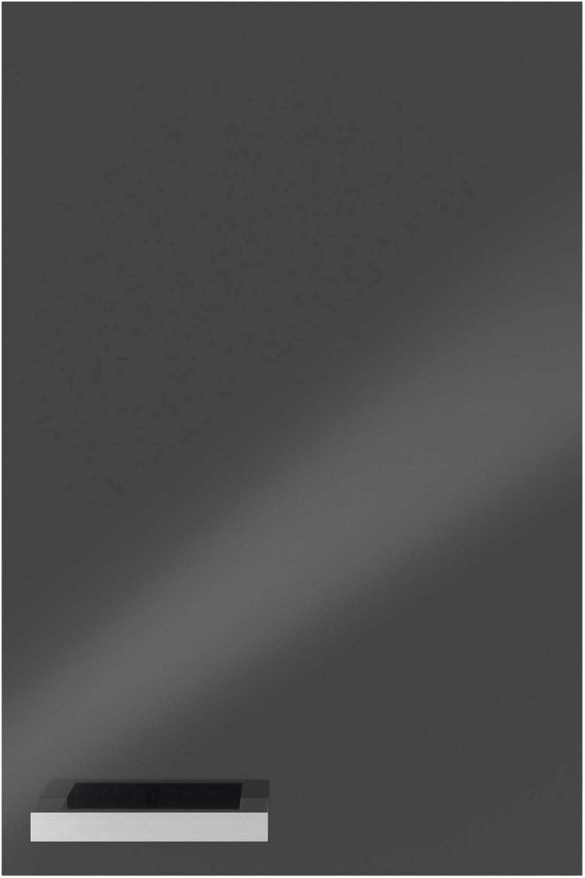 U-küche Ip4050 Schwarz/ Grafit 255x294x298 Cm Ohne Geräte - MODERN, Holzwerkstoff (255/294/298cm)