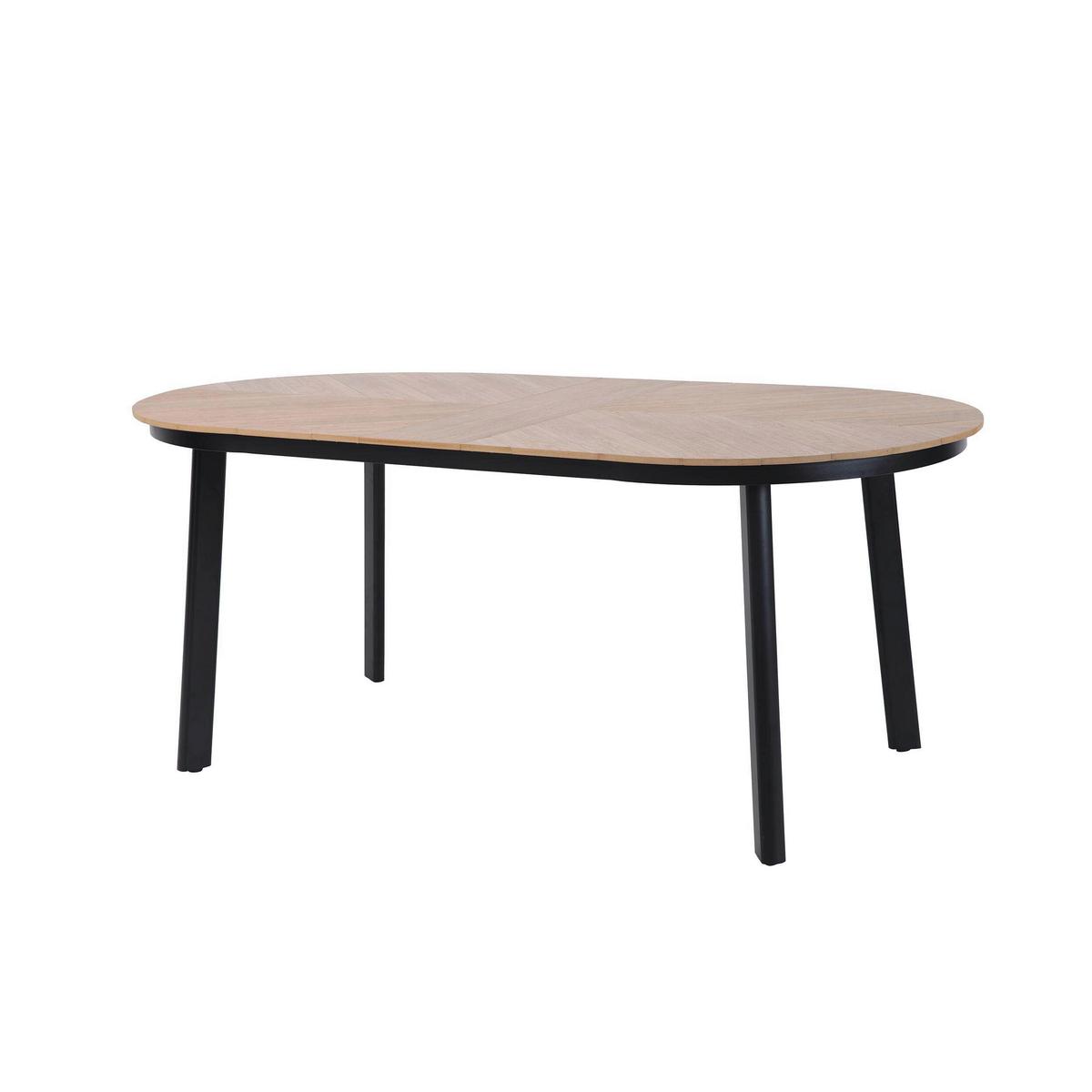 Gartentisch Polly – Gartentisch Polywood - Schwarz, Basics, Holzwerkstoff/Kunststoff (200/100/74cm)
