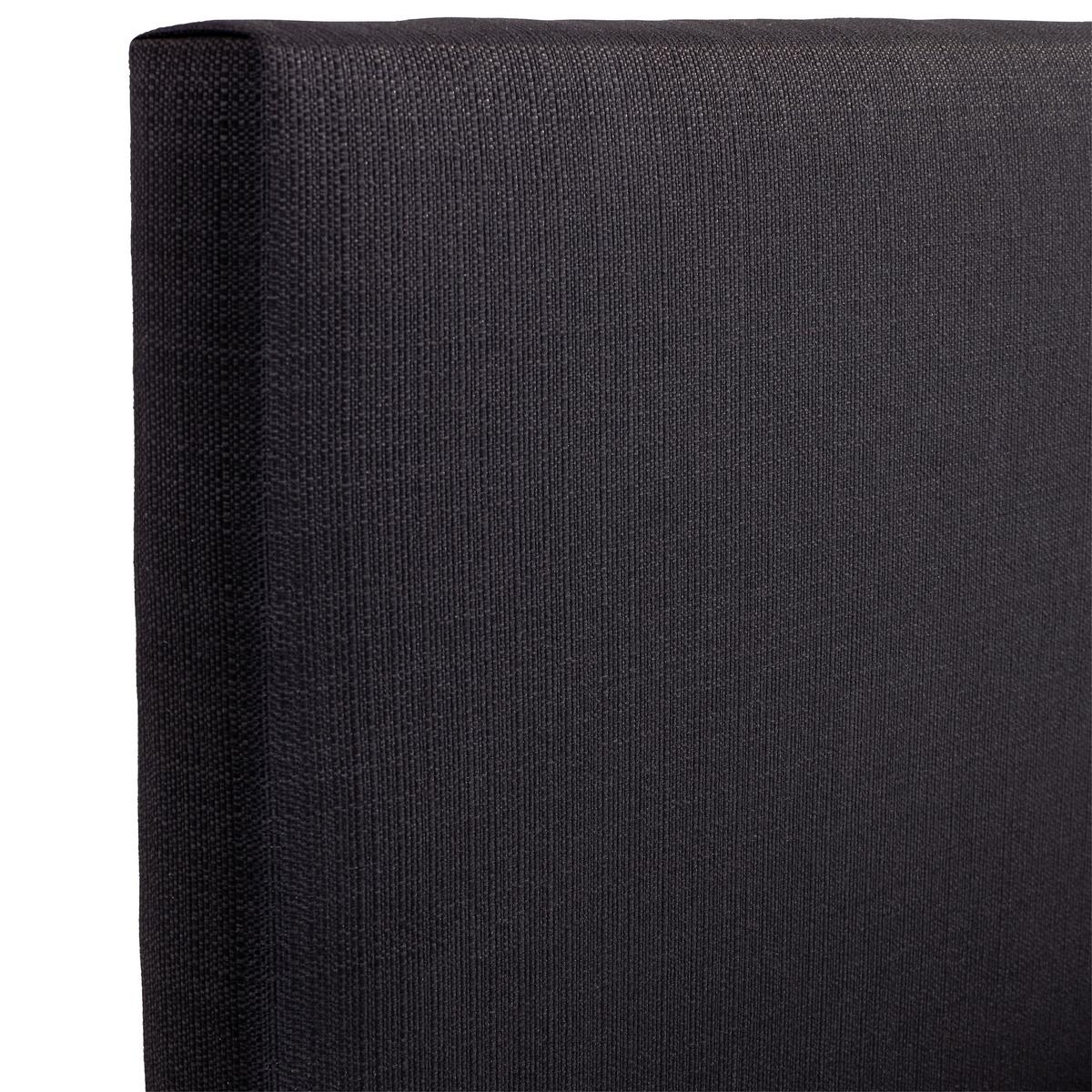 Posteľ Boxspring NERO PL: 180/200cm, čierna - čierna/chrómová, Konventionell, kov/textil (180/200cm)