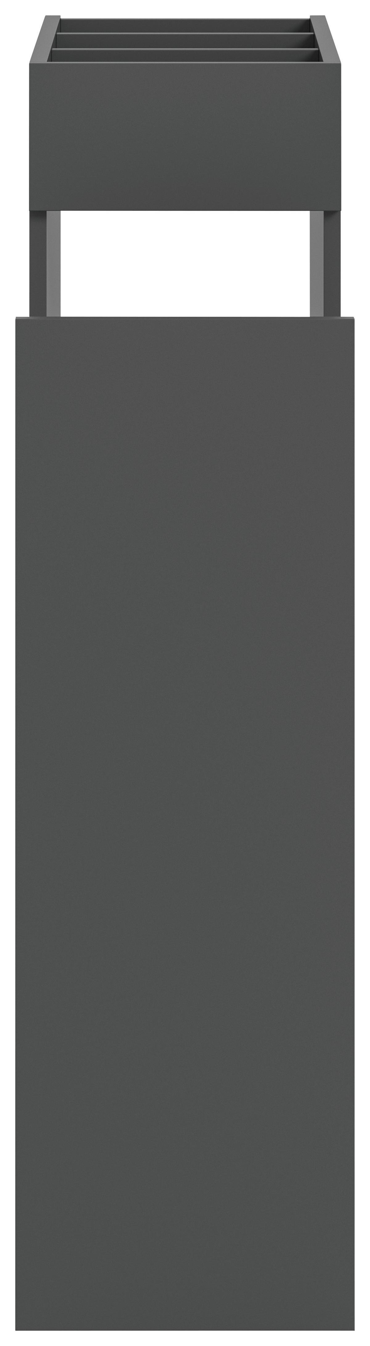 Badezimmerregal Free Anthrazit B: 29 cm - Anthrazit, Basics, Holzwerkstoff/Kunststoff (29/101/60cm) - MID.YOU