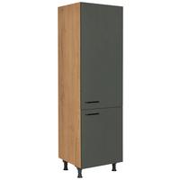 Geräteumbauschrank Easytouch - Eichefarben/Grün, MODERN, Holzwerkstoff (60/216,6/58cm) - Nobilia