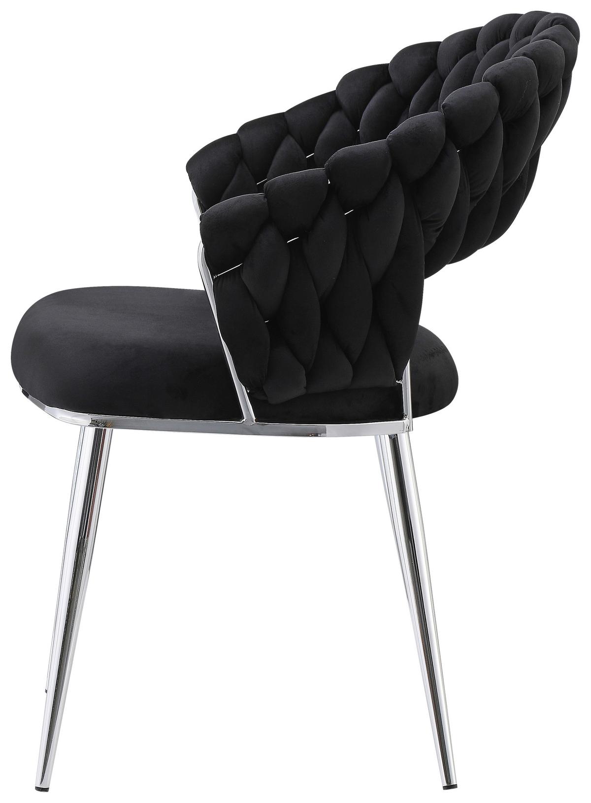 Sada stoličiek s podrúčkami čierna/strieborná - čierna/strieborná, Design, kov/plast (61/82/60cm) - Kayoom