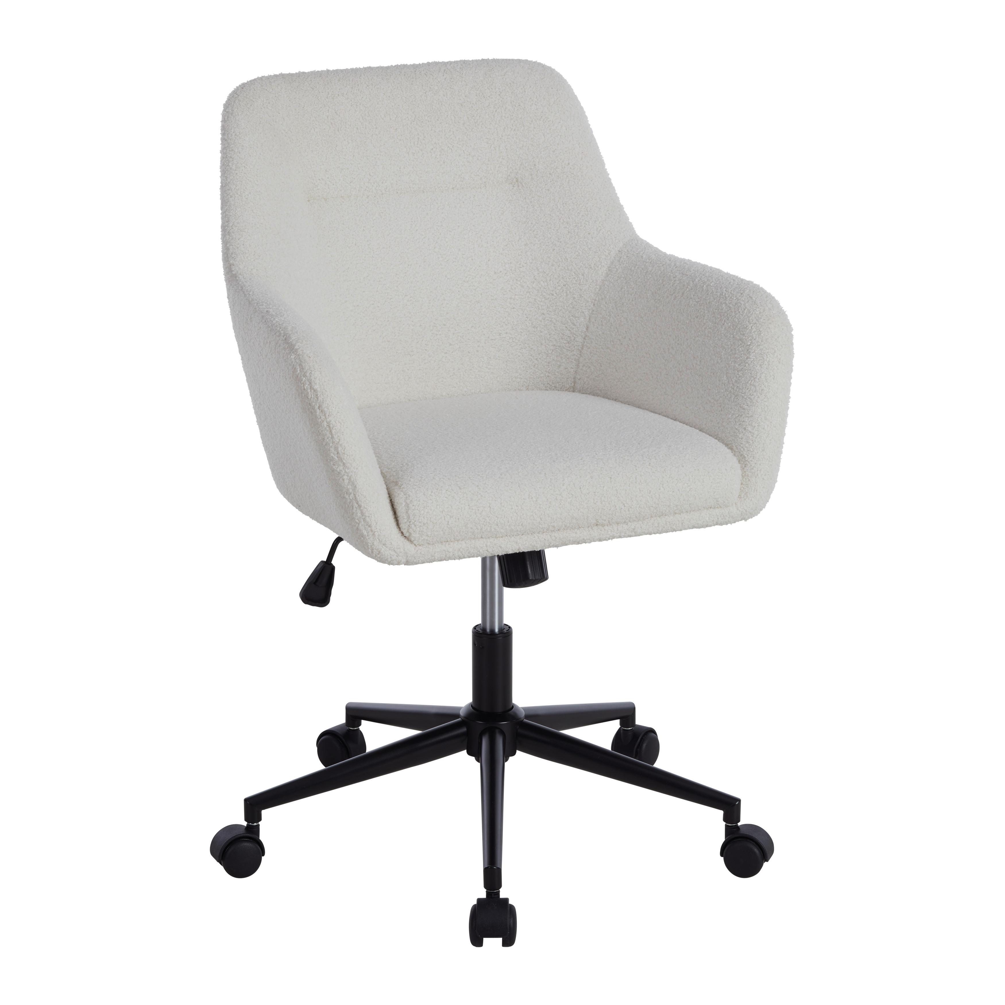 Kancelářska židle DEBORA -EXKLUSIV- - bílá, Lifestyle, kov/textil (62/85,5-93,5/57cm) - Mömax