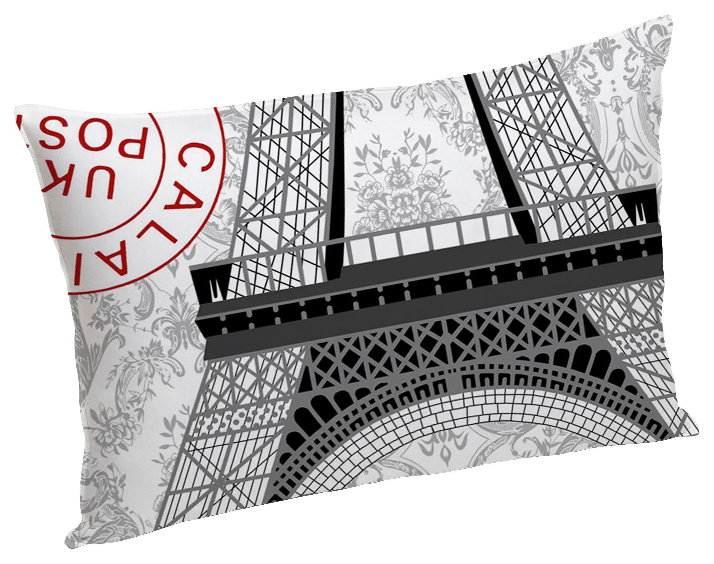 Párna Paris Kb. 50/70cm - piros/fehér (50/70cm)