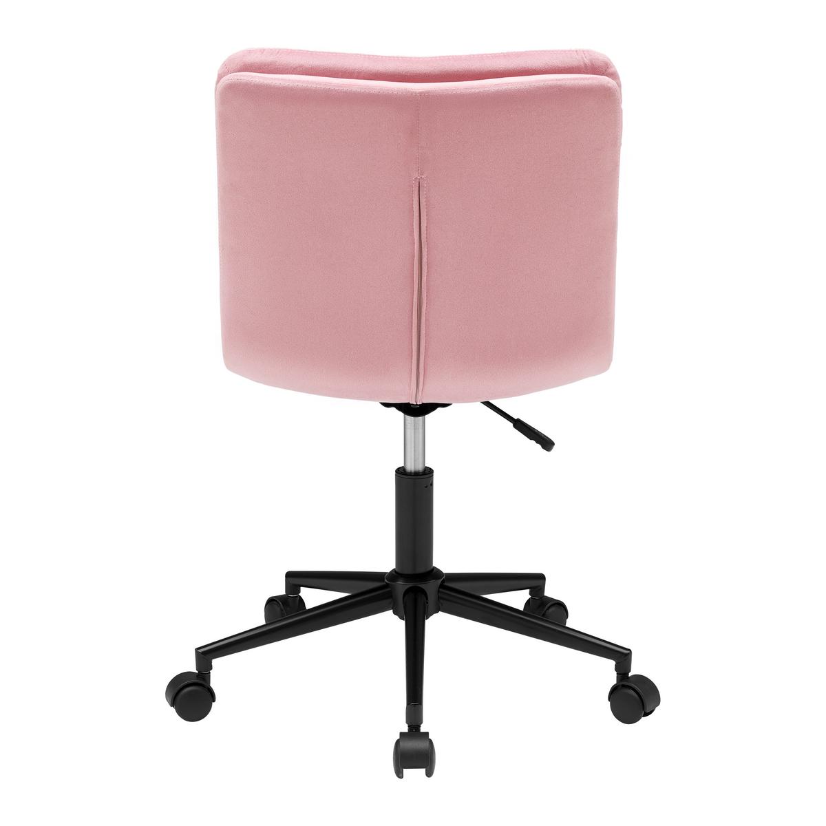 Kancelárska stolička EASY II -EXKLUSIV- - pink/čierna, Konventionell, kov/textil (44/92-102/53cm) - Mömax